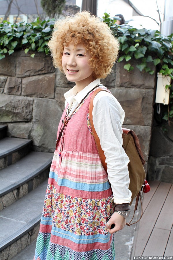 Cute Blonde Perm Hairstyle