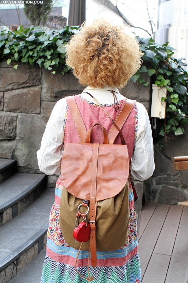Leather & Canvas Backpack