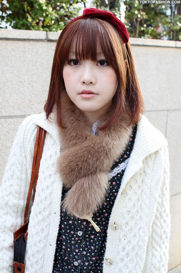 Knit Sweater & Hair Bow