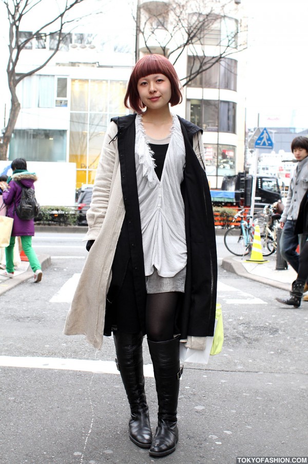 Japanese Girl Wearing No.11 Fashion in Harajuku