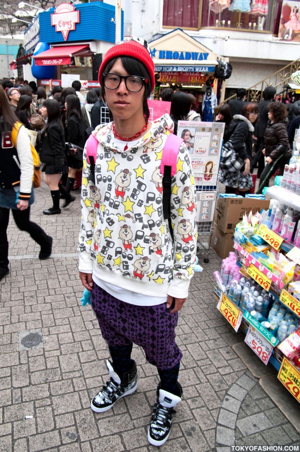 Pee & Poo Hoodie & “JAPANESE” Backpack in Tokyo