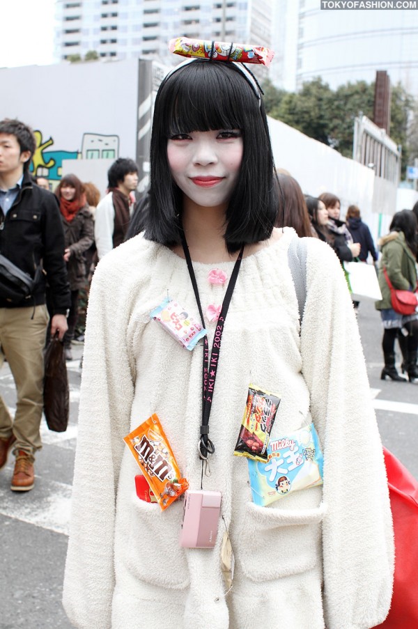 Japanese Girl Wearing Candy