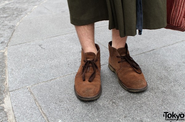 Vintage brown suede boots