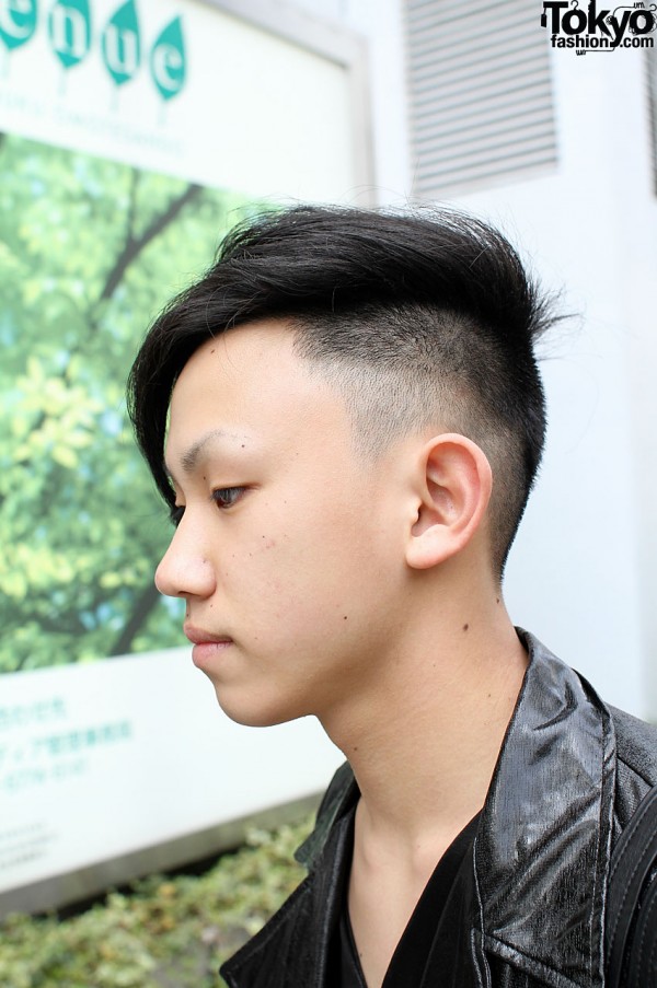 Japanese guy with cool haircut