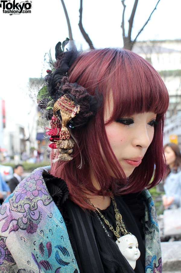 Japanese girl with Rurumu hair ornament