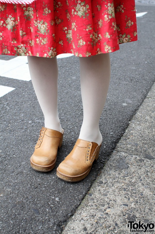 White tights and Grimoire clogs