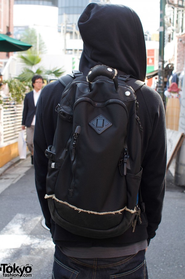 Black Visvim backpack