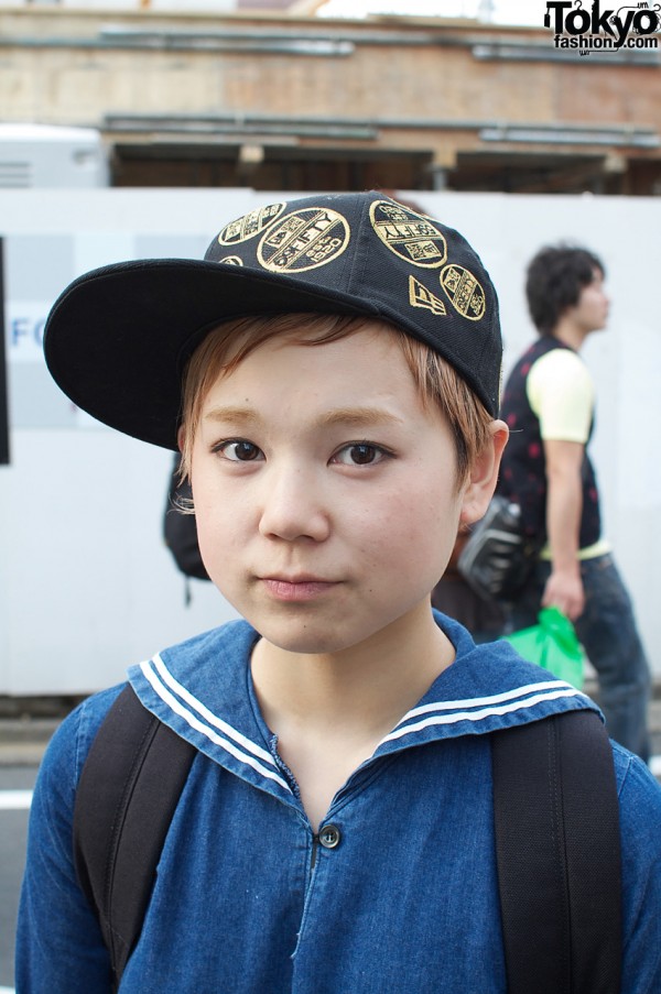 Japanese girl with Otoe hat