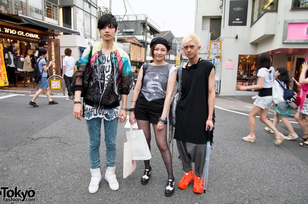 Fashionable Tokyo Fashion Students in Harajuku