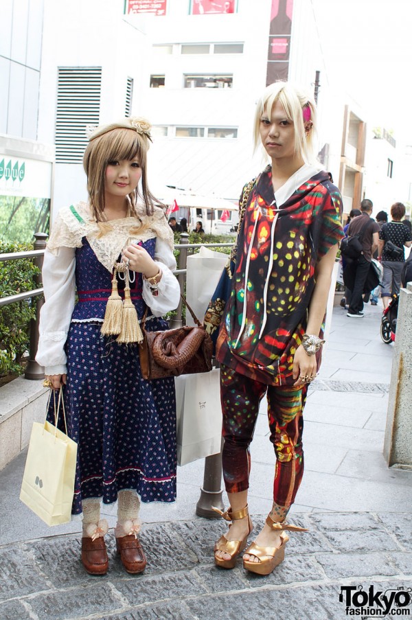 Dolly-kei Girl in Gunne Sax & Guy in Tramando