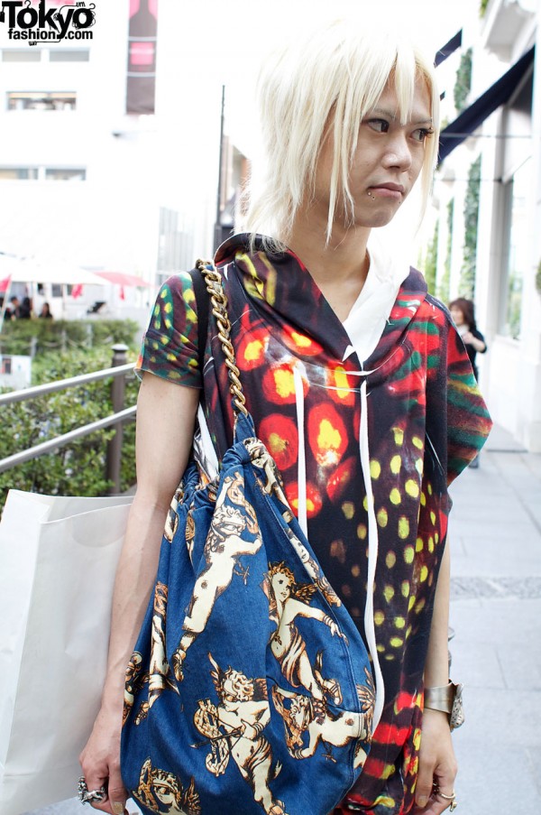 Tramando top and Jeremy Scott cherub bag