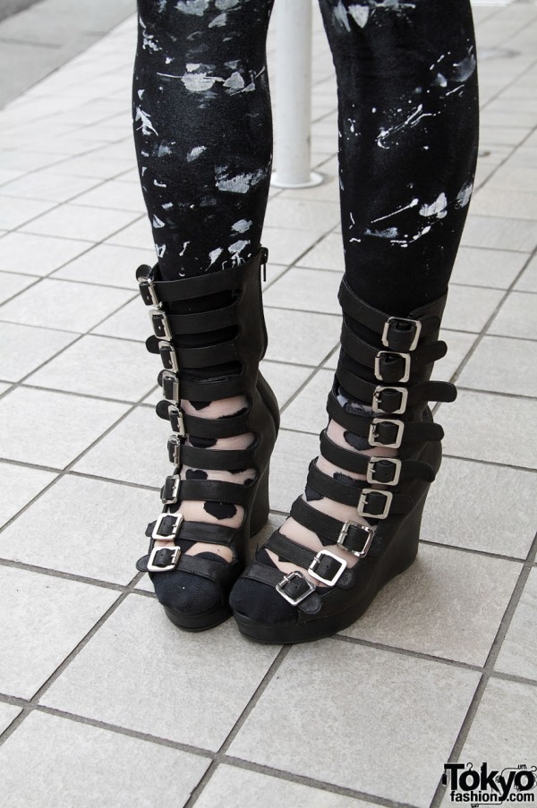 Jeffrey Campbell wedge shoes with buckles