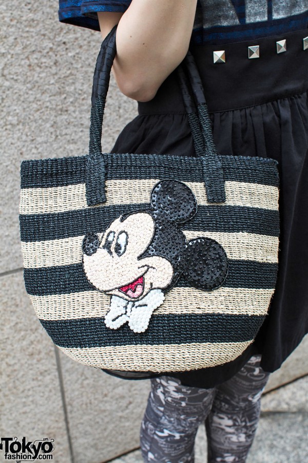 Mickey Mouse Straw Purse