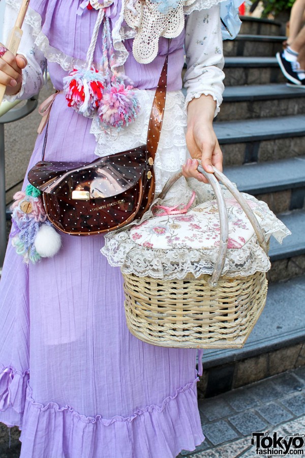 Vintage Heart Straw Handbag