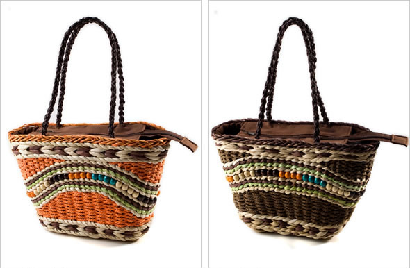 Ethnic Inspired Straw Handbags
