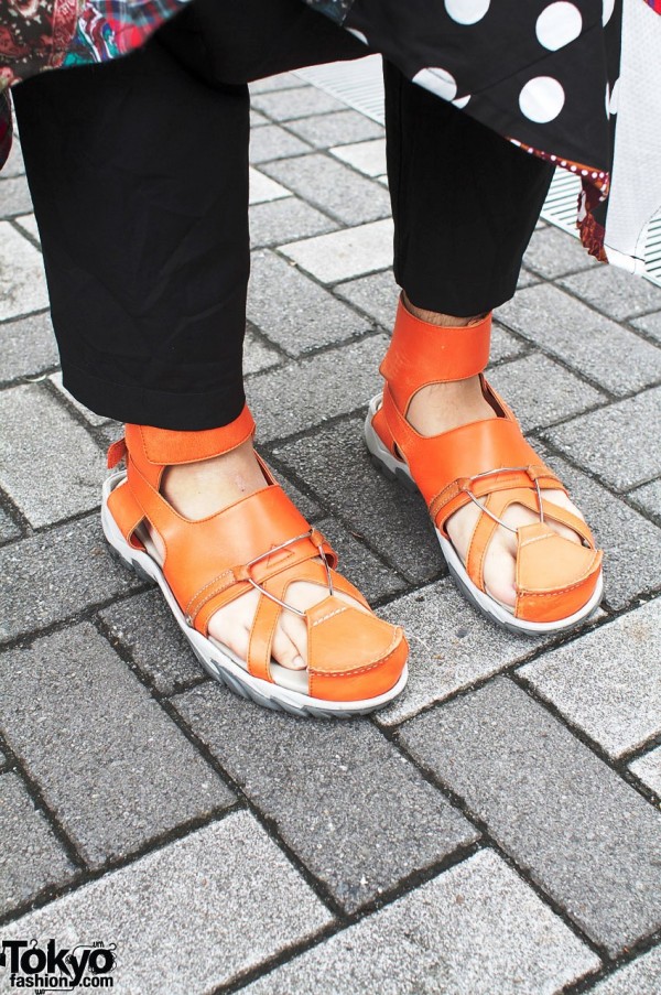Undercover leather sandals