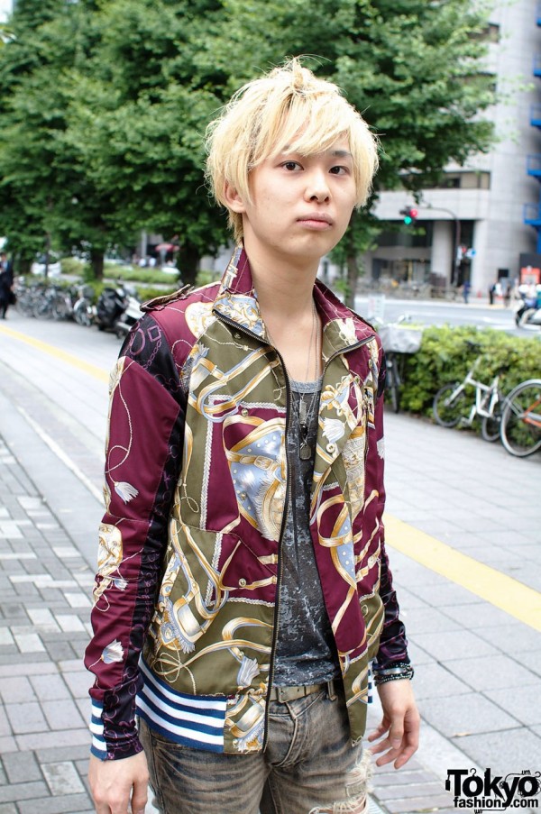 Blonde Japanese guy in Joyrich jacket