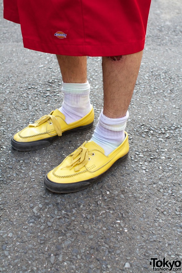 Yellow Comme des Garcons Shoes