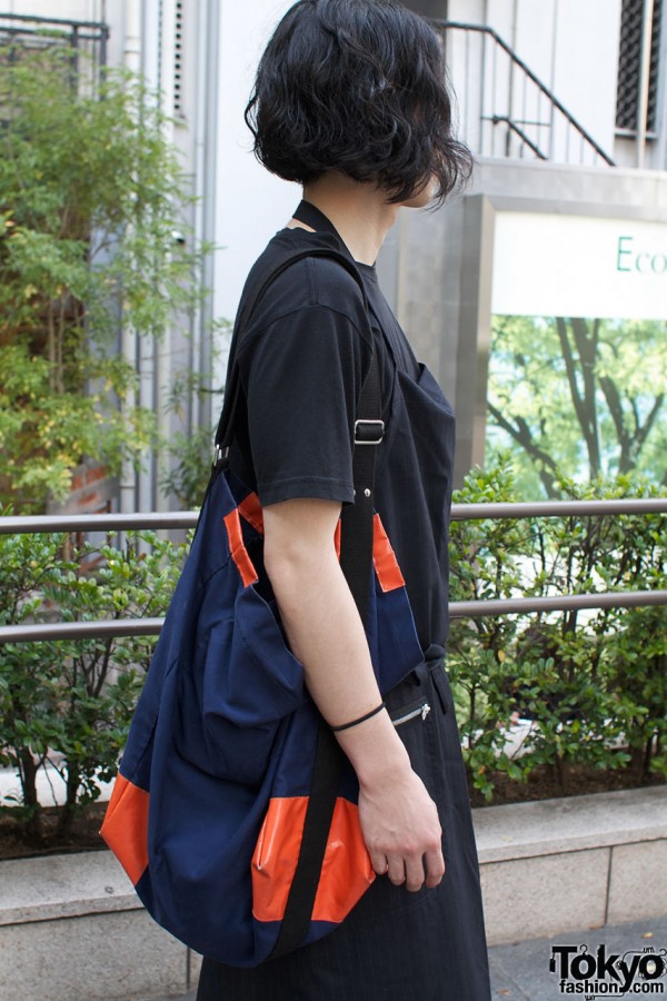 Blue and orange bag