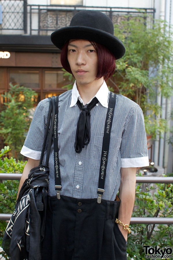 United Arrows shirt, tie & YSL suspenders