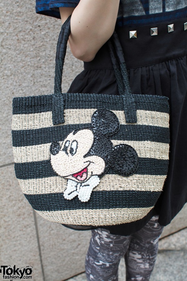 Beams Boy bag with Mickey Mouse logo