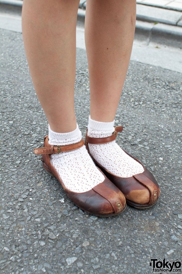 Dr. Martens Mary Janes & white ankle socks