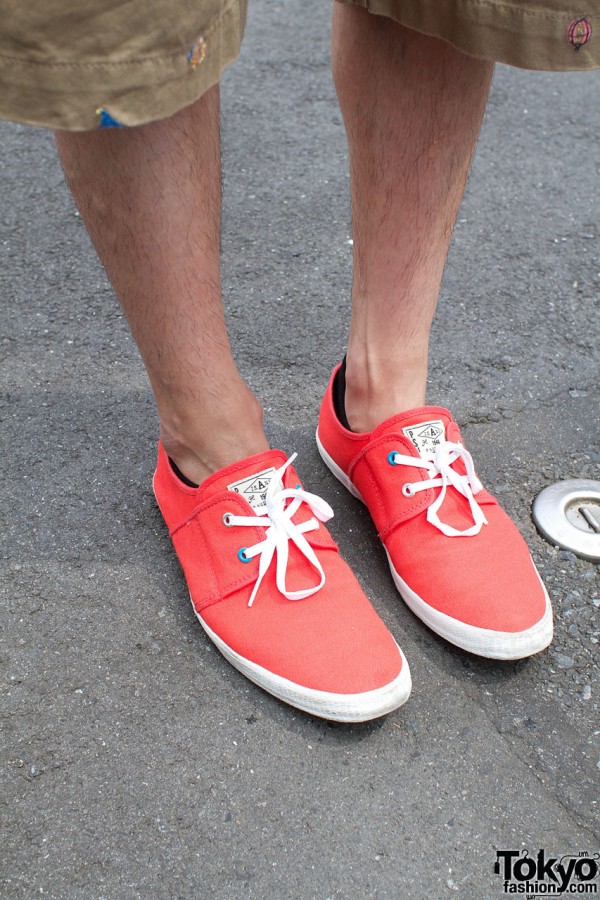Red sneakers from Paul Smith
