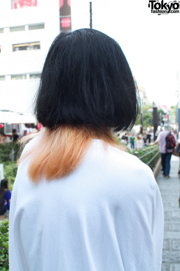 Two tone layered hair