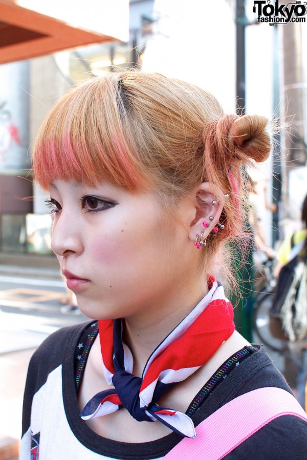 Odango buns & piercings