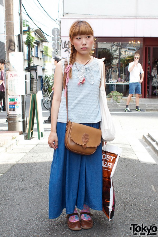 Long Braid, Resale Denim & Lancel Cross Body Bag