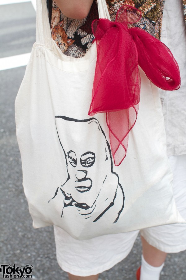 Beyond the Keshiki bag with chiffon scarf