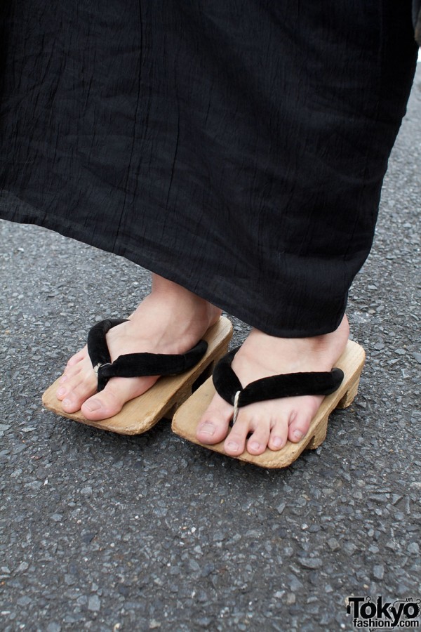 Wooden geta sandals