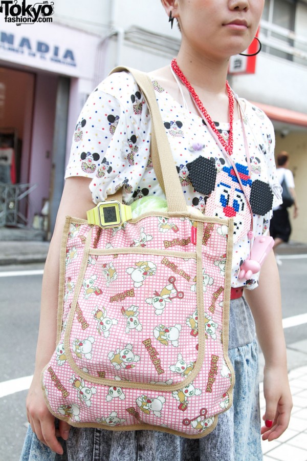 Betty's Blue prink print bag