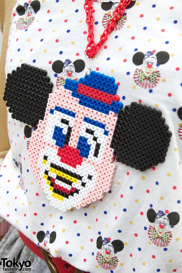 Handmade plastic clown