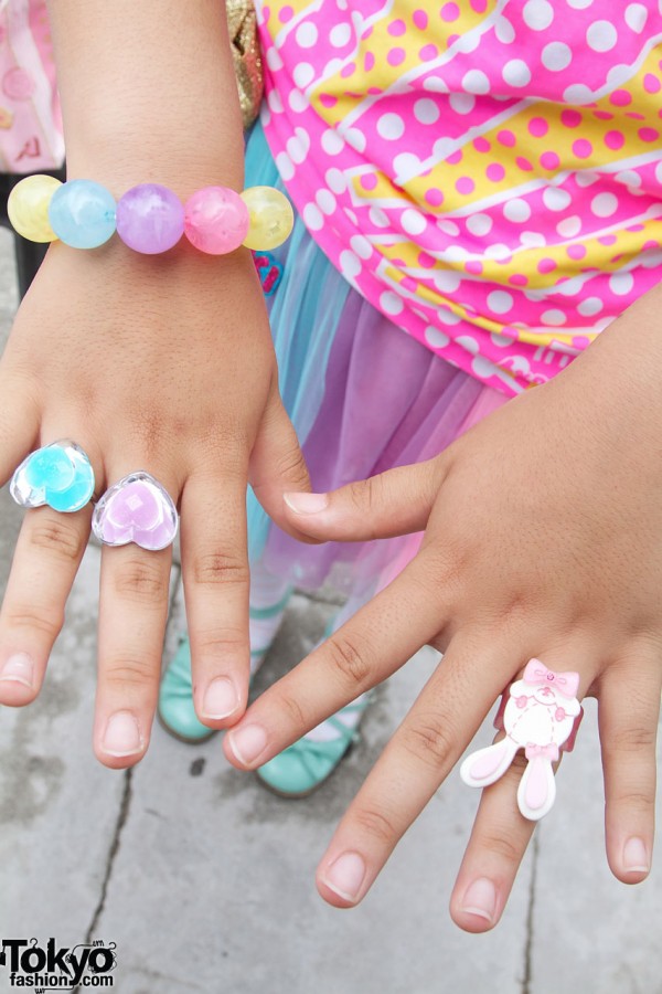 %6DokiDoki pastel rings & bracelet