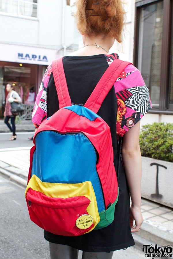 Color blocked backpack