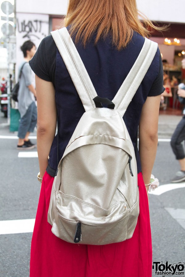 Panama Boy silver backpack