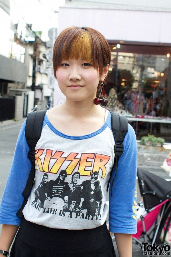 Kisser raglan t-shirt from Kinji