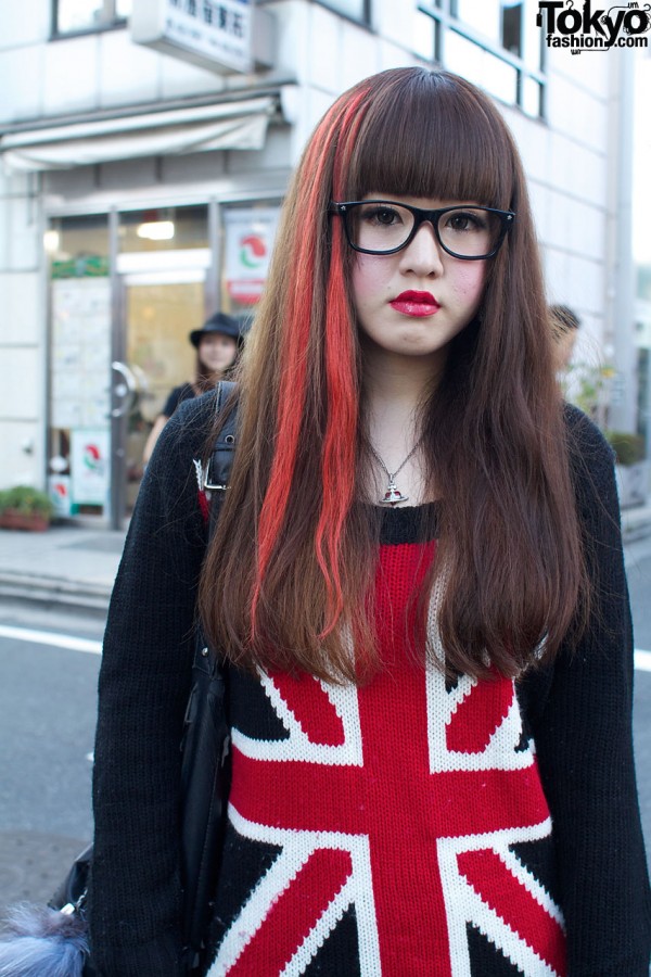 Glasses & Union Jack sweater