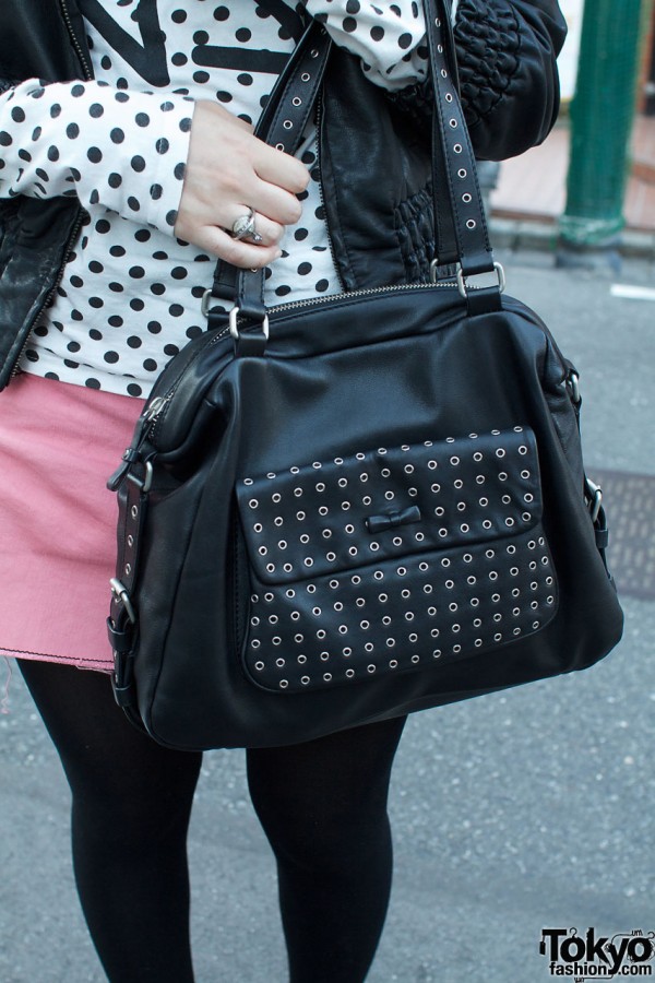 Agnes B. bag with grommets