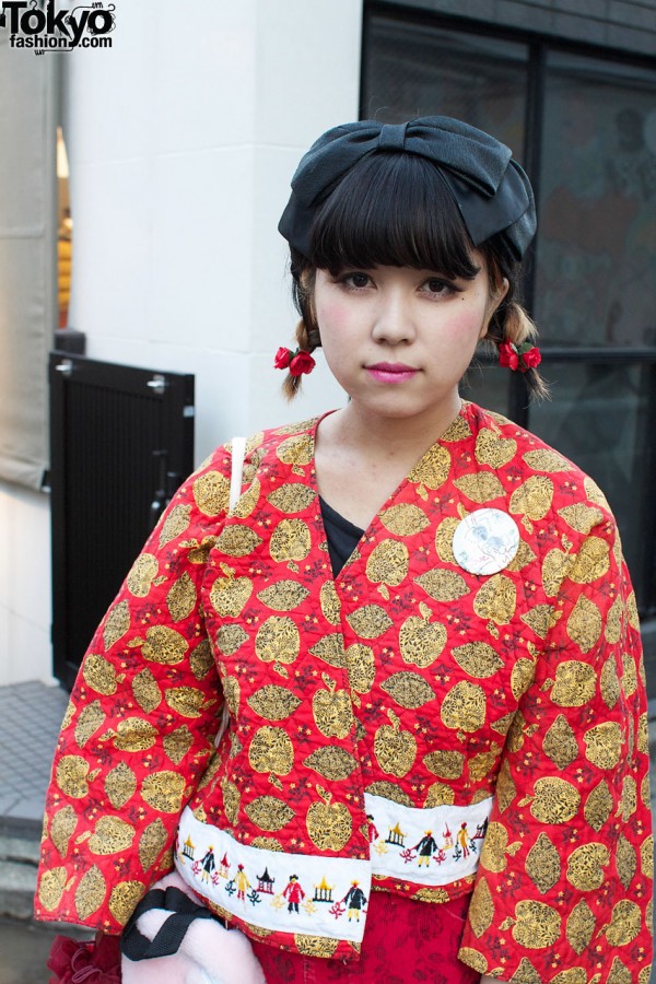 Braids & kimono-style jacket