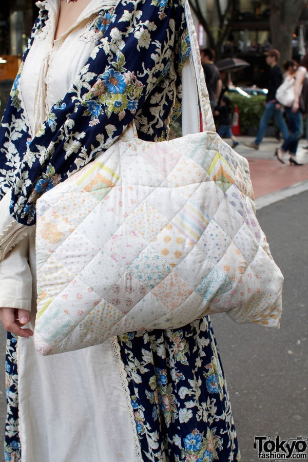 Keisuke Kanda pastel quilted patchwork bag
