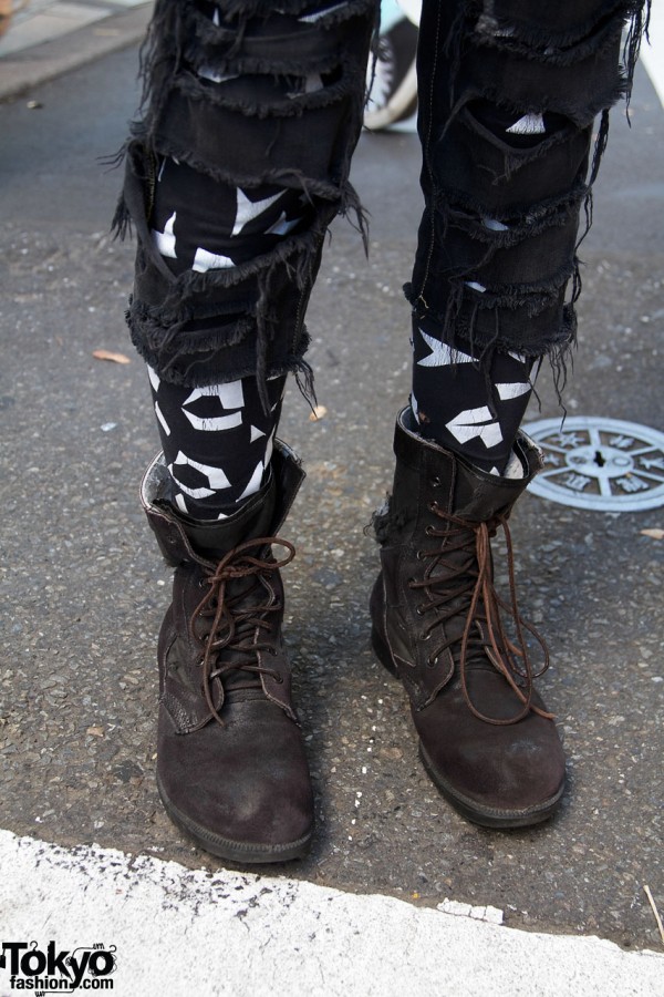Remade Uniqlo pants & work boots