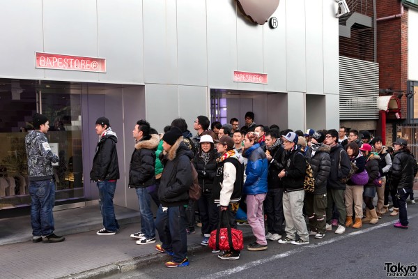 BAPE Shibuya Sale Line