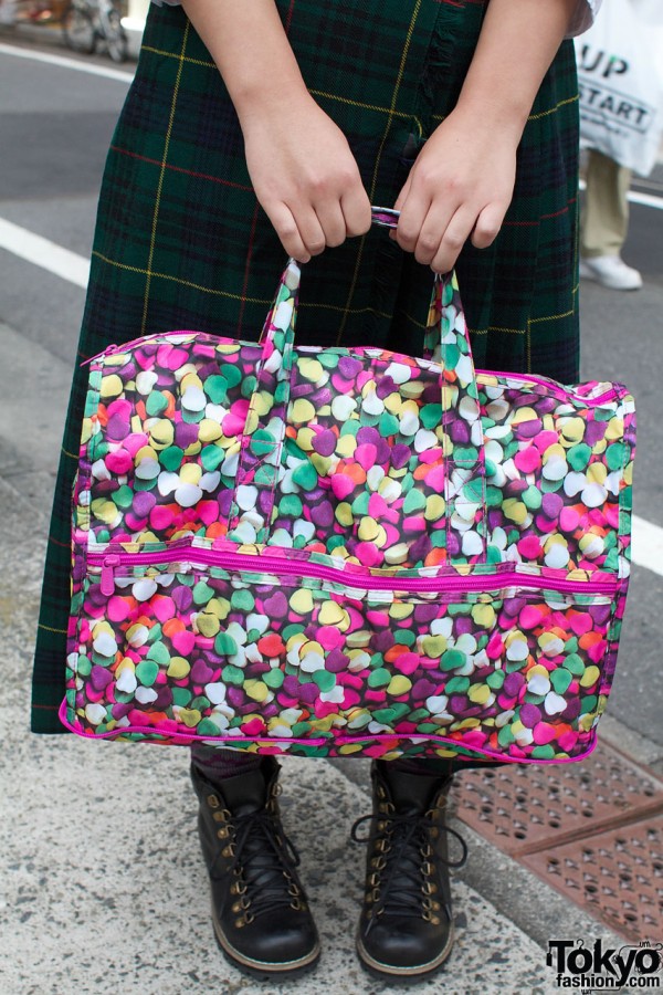 Bright print bag