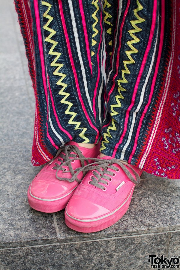 Striped pants & Marc Jacobs shoes