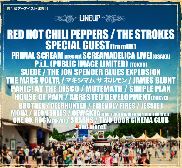 Summer Sonic Lineup 2011