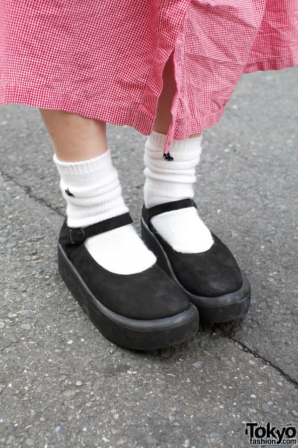 White socks & Tokyo Bopper Mary Jane shoes