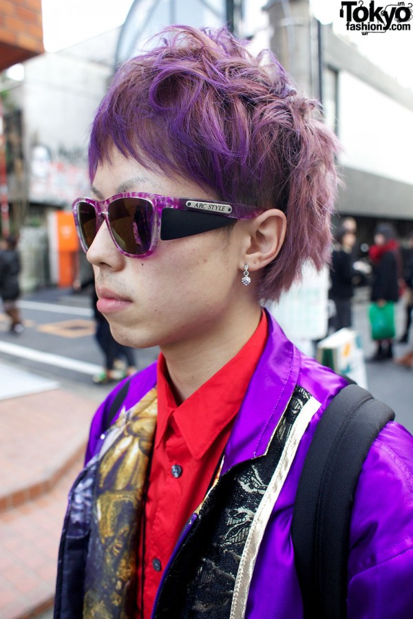 Purple Arc Style sunglasses