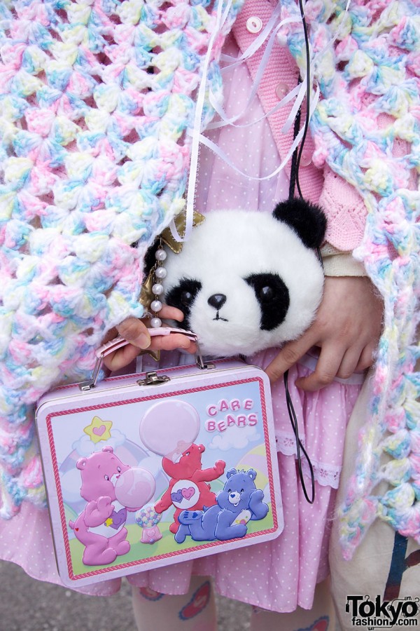 Care Bears lunch box & panda purse